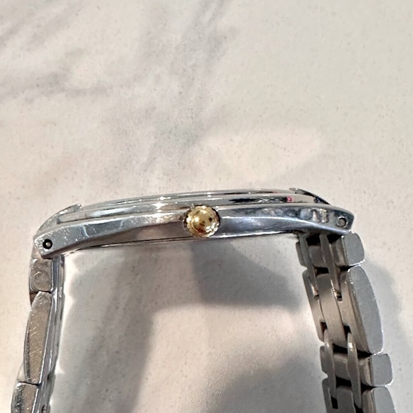 Whittnauer Mens Two Tone Swiss Watch-Sapphire Crystal, Stainless Steel Case-35mm - Picture 5 of 14